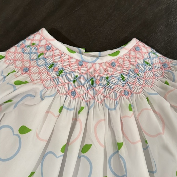 Eliza James Kids apple smocked bubble 6m - Picture 2 of 5